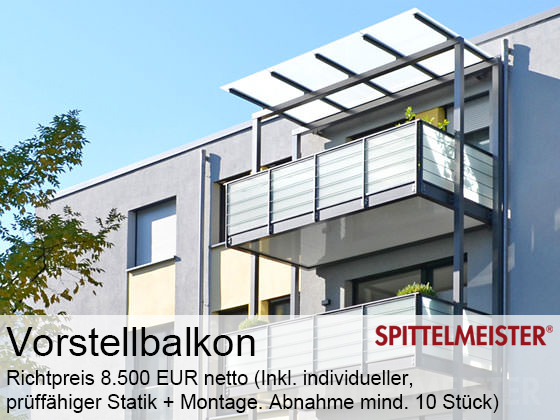 Preis Balkon Alu mit Stahl 8500 EUR 