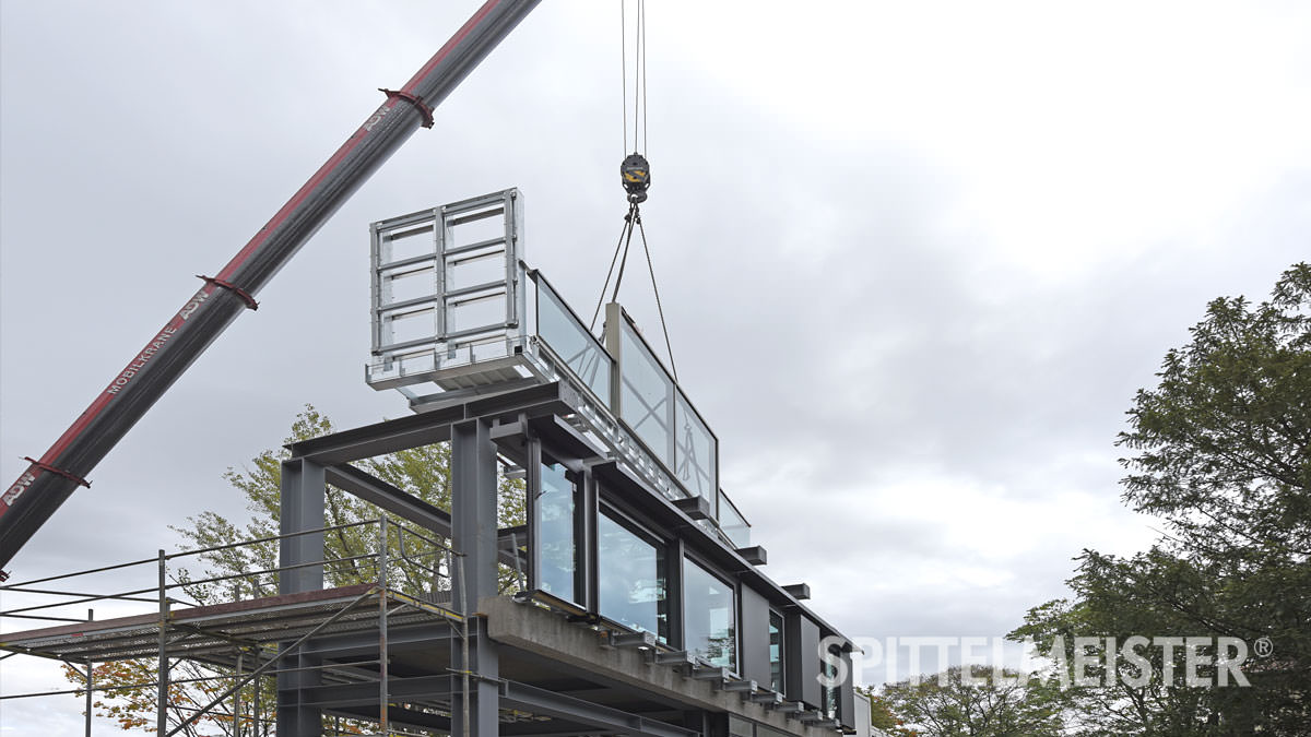 Musterbalkon für Hochhaus in Frankfurt gebaut vom Balkonbauer Spittelmeister