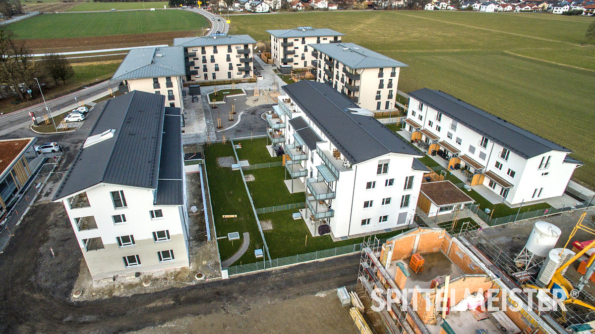 Rosenheim Luftbildaufnahme Mitterfeld von oben © Balkonbauer Spittelmeister Rosenheim Luftbildaufnahme Mitterfeld