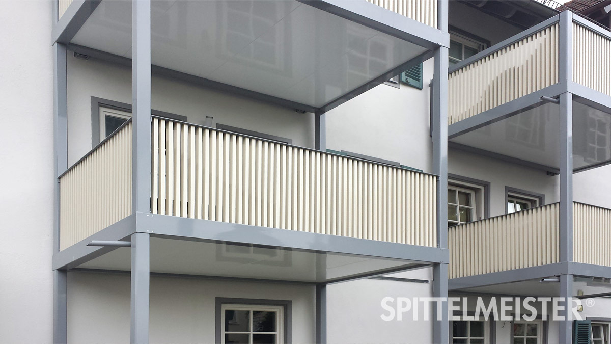 Balkonbau der Sonderbalkone Alu in Winterbach