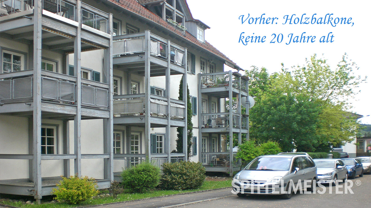 Balkonsanierung alte Holzbalkone in Winterbach sanieren
