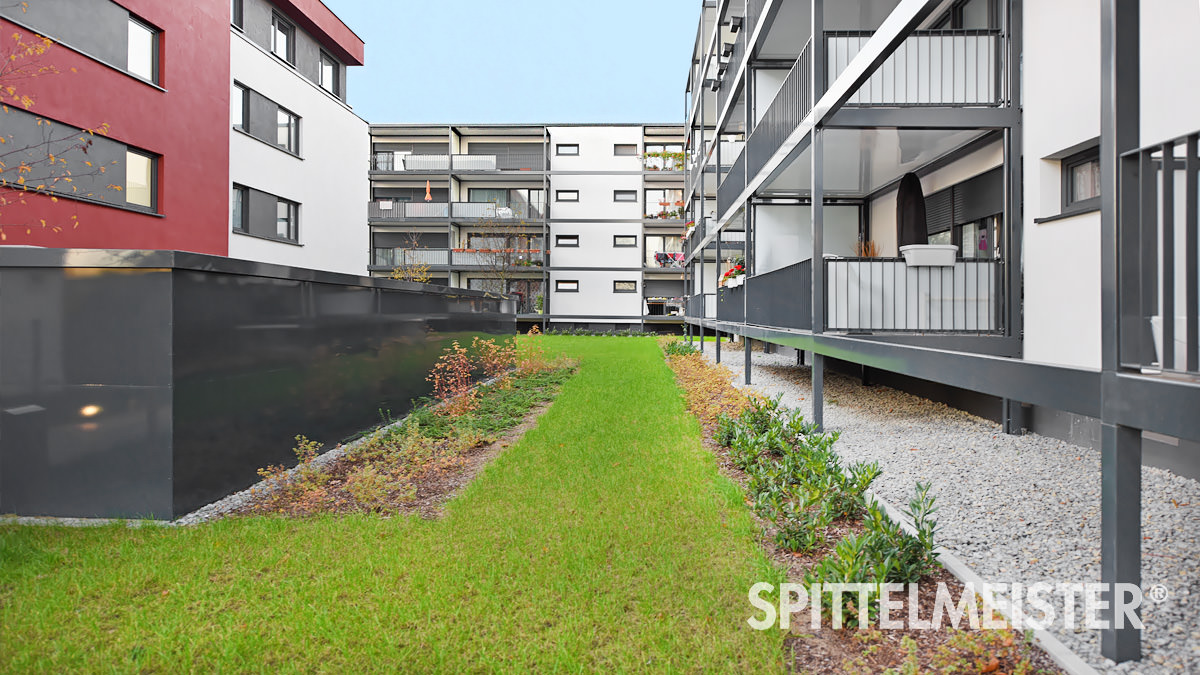 Farbbeschichtete Balkone Stahl © Balkonbauer Spittelmeister Farbbeschichtete Balkone Stahl