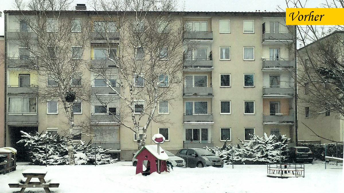 Balkon vorher Österreich in Tulln