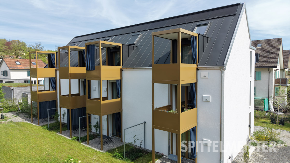 Schweiz Balkone mit schallabsorbierender Untersicht 