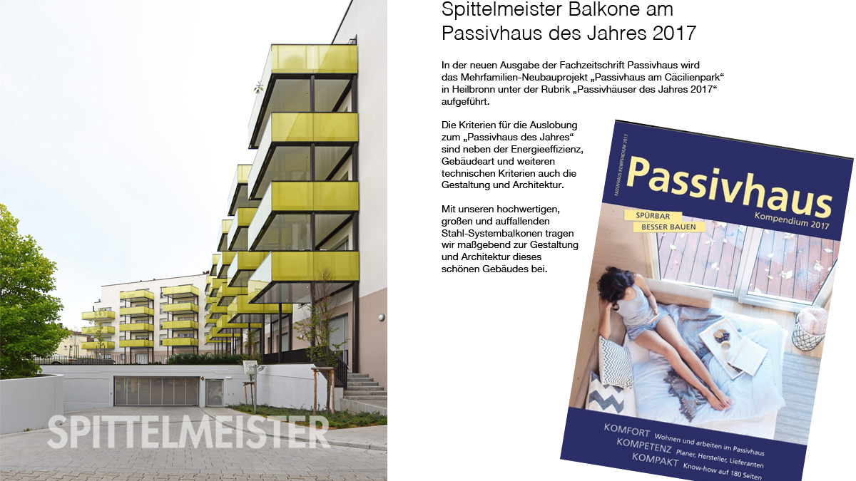 Spittelmeister Fertigbalkone am Passivhaus Heilbronn Passivhaus Heilbronn