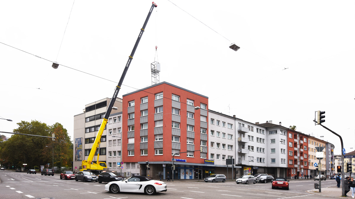 Aufzug in Treppenhaus nachträglich