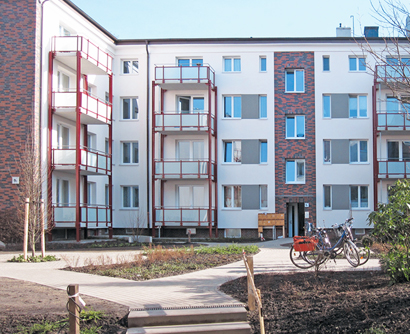 Hamburg - Balkone an Klinkerfassade natürlich von Spittelmeister