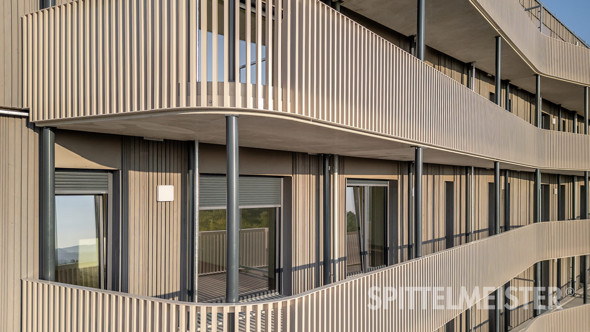 Systembalkone geschwungen Gerundete Balkongeländer für Heilbronn Nonnenbuckel